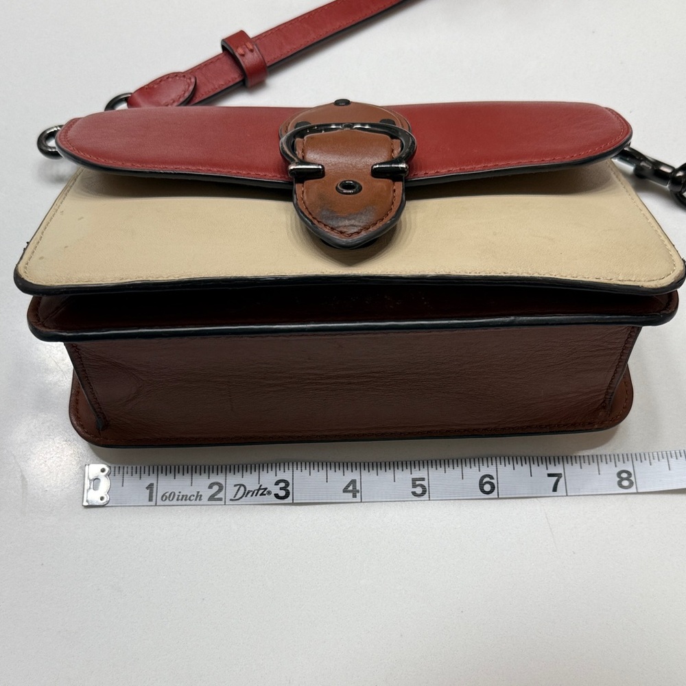 Coach Red and Cream Crossbody Bag - Picture 11 of 12